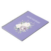 Lavendel Witte Bloemen Dromen Notitieboek (Linkerzijde)