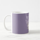 Lavendel Witte Bloemen Koffiemok (Links)