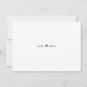 Lavendel Witte Blush Bloemige Geweien Bruiloft Save The Date (Achterkant)