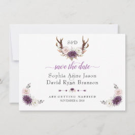 Lavendel Witte Blush Bloemige Geweien Bruiloft Save The Date