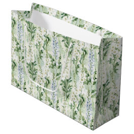Lavendel Witte Delphinium Bloemen Bruidsdouche Groot Cadeauzakje