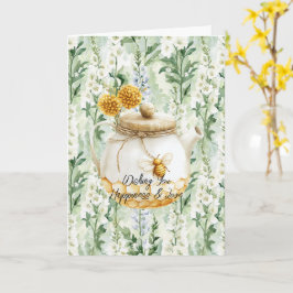 Lavendel Witte Delphinium Bloemen Bruidsdouche Kaart