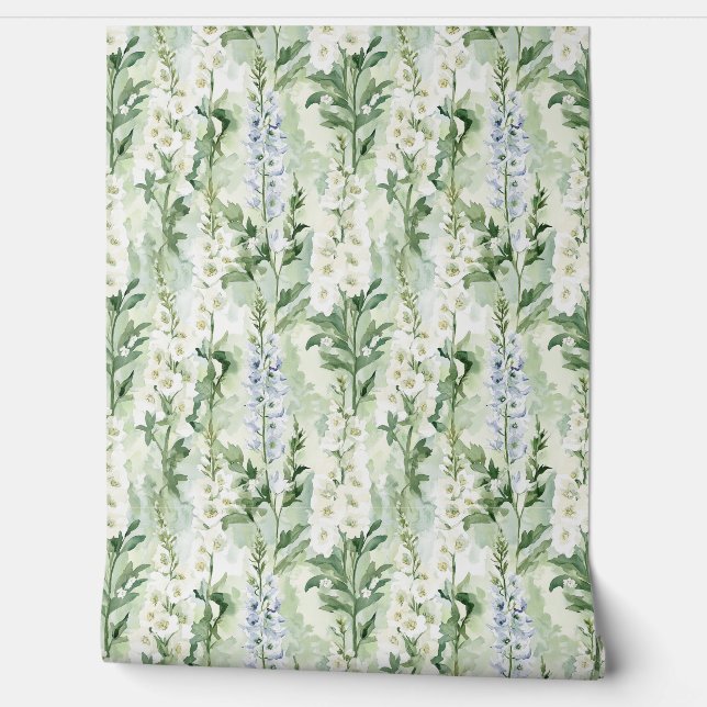 Lavendel Witte Dovenetel Bloemen   Behang (Afrollen)