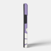 Lavendel Witte Moderne Madeliefjesbloem Aangepast Case-Mate iPhone Case (Achterkant / Rechts)