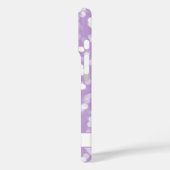 Lavendel & Witte Sparkle Lights w / Naam Case-Mate iPhone Case (Achterkant / Links)