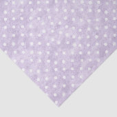 Lavendel Witte Stippen Verjaardag Tissuepapier (Detail)