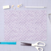 Lavendel Witte Stippen Verjaardag Tissuepapier (Craft)