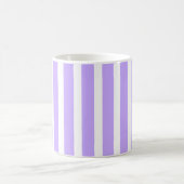 Lavendel & Witte Verticale Streep  Koffiemok (Center)