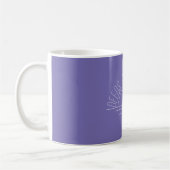 Lavendel witte zon inspirerende quote koffiemok (Links)