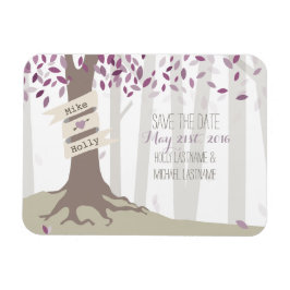 Lavendel Woodland Save The Date Magnet Magneet