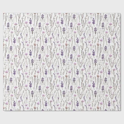 Lavendel Wrapping Papier Lavendel Bloem (Vlak)