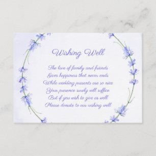 Lavendel Wreath Bruiloft Wishing Well Kaarten