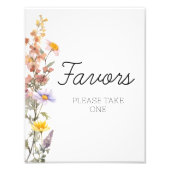 Lavendel Yellow Spring Wildflowers Favorieten Teke Foto Afdruk (Voorkant)