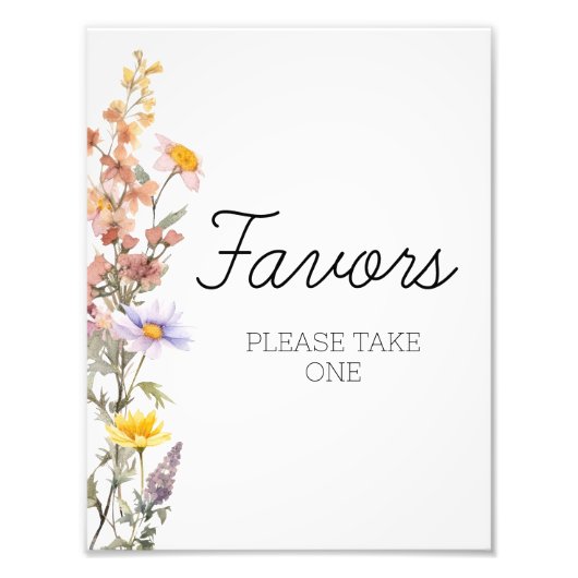 Lavendel Yellow Spring Wildflowers Favorieten Teke Foto Afdruk (Voorkant)