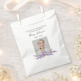 Lavendel Zaadpakket Herdenking Funeral Bedankzakje
