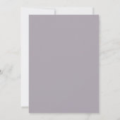 Lavendel Zachte Bloeiende Bruiloft Kaart (Achterkant)