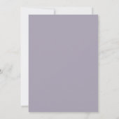 Lavendel Zachte Bruiloftsbloesem Kaart (Achterkant)