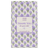  Lavendel Zakelijk Dank u Gift Bag Klein Cadeauzakje (Achterkant)