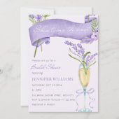 Lavendel Ze bindt het knoop Vrijgezellenfeest Kaart (Voorkant)