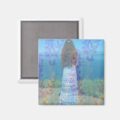 lavendel Zee magneet (Voorkant / Achterkant)