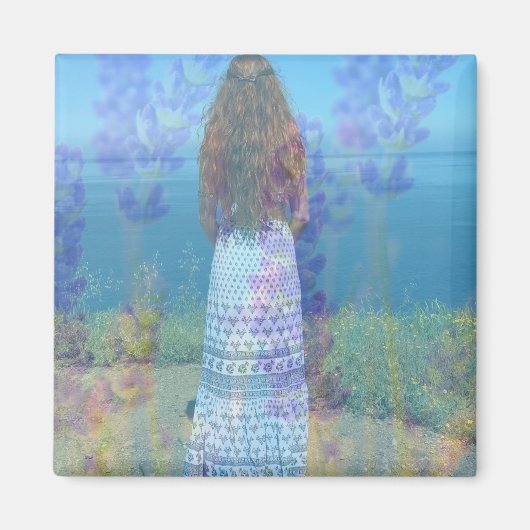 lavendel Zee magneet (Voorkant)