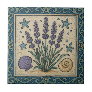 Lavendel Zee Tegeltje