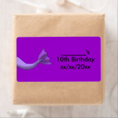 Lavendel Zeemeermin staart wijn of waterfles Etike Etiket (Insitu)