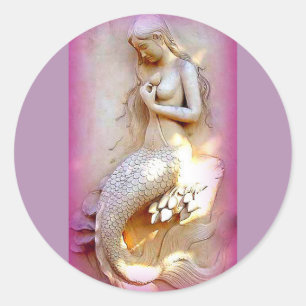 lavendel zeemeermin sticker