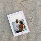 Lavendel Zeester Monogram Foto Save The Date