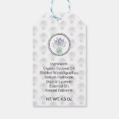Lavendel Zelfgemaakt Bad & Body Cadeaulabel (Achterkant)