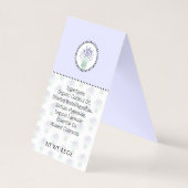 Lavendel Zelfgemaakt Bad & Body Label | Cadeau Lab Kaart (Achterkant)