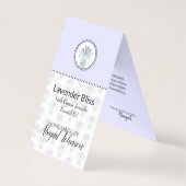 Lavendel Zelfgemaakt Bad & Body Label | Cadeau Lab Kaart (Voorkant)