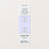 Lavendel Zelfgemaakt Bad & Body Label | Cadeau Lab Kaart (Buitenkant ongevouwen)