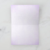 Lavendel & Zilver Glitter Bedankkaart (Binnen)