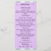Lavendel/Zilver - Monogram & Dankjewel Menu (Voorkant)
