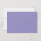 Lavendel Zilver RSVP Huwelijksreactie Kaartje (Achterkant)
