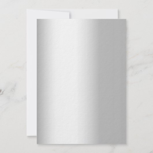 Lavendel zilveren luxe 25e trouwdag kaart (Achterkant)