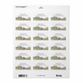  lavendel zoete erwten etiket (Full Sheet)