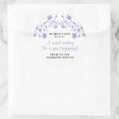 Lavendel Zomer Bloemen - Liefde is Zoet Ronde Sticker (Tas)