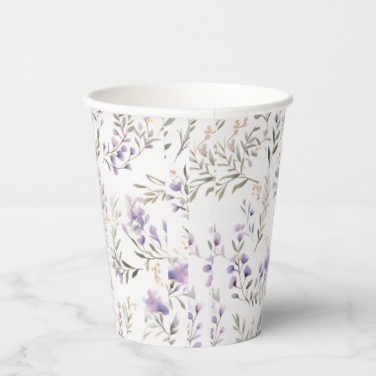 Lavendel Zomer Party Paper Cups Papieren Bekers (Rechts)