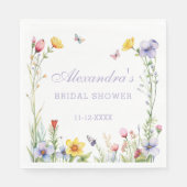 Lavendel Zomer Wildbloemen Boho Vrijgezellenfeest Servet