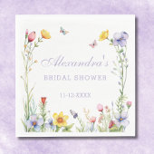 Lavendel Zomer Wildbloemen Boho Vrijgezellenfeest Servet