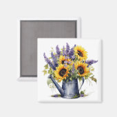 Lavendel & Zonnebloemen Magneet (Voorkant / Achterkant)