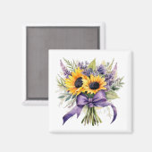 Lavendel & Zonnebloemen Magneet (Voorkant / Achterkant)