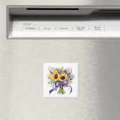 Lavendel & Zonnebloemen Magneet (Insitu (Vaatwasser))