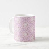Lavendel Zonneburst Geometrie Koffiemok (Voorkant links)