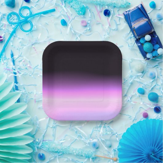 Lavendel Zonsondergang Papieren Bord (Feest)