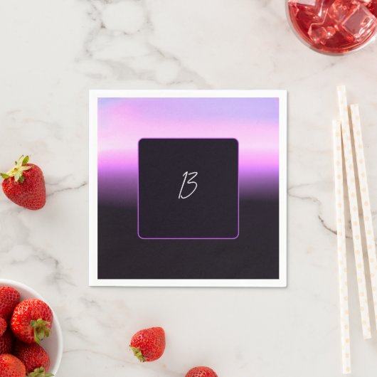 Lavendel Zonsondergang Papieren Servet (Insitu)