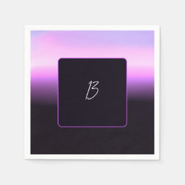 Lavendel Zonsondergang Papieren Servet