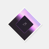 Lavendel Zonsondergang Papieren Servet (Hoek)